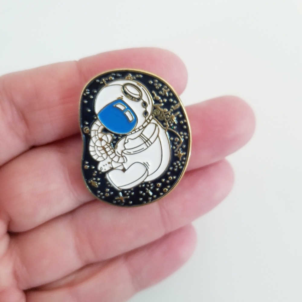 Astronaut Baby Spaceman Fetus Lapel Pin